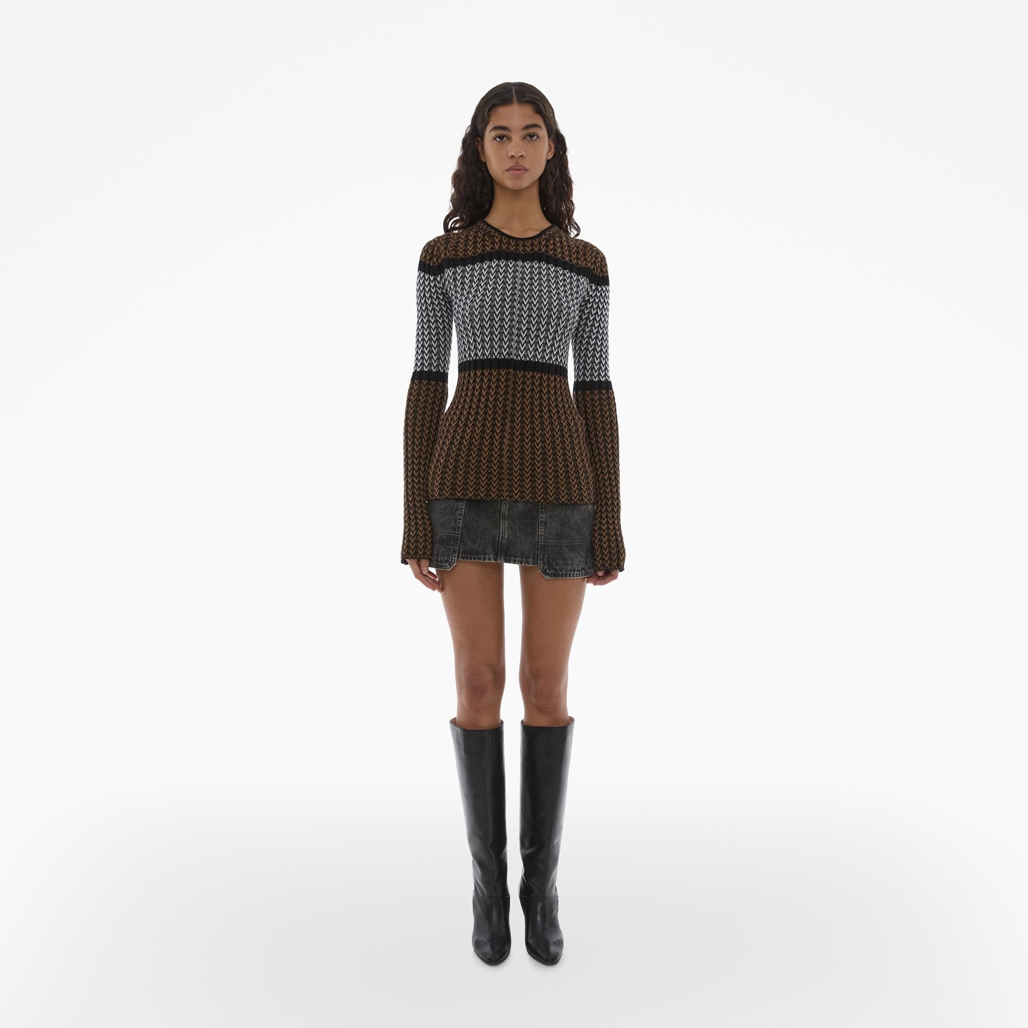 RIB KNIT CREWNECK SWEATER - 8