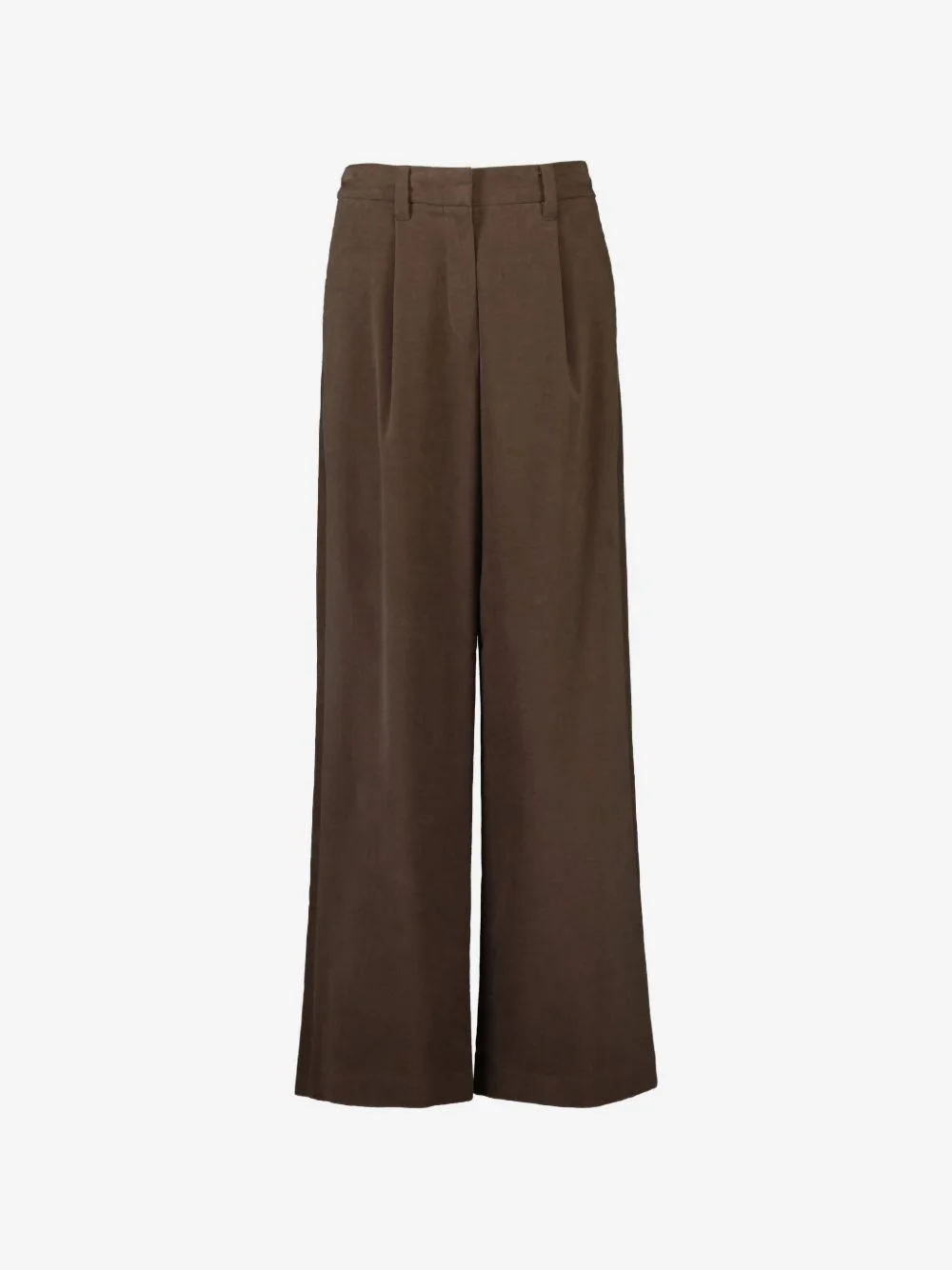 moleskin pleated trousers - 1
