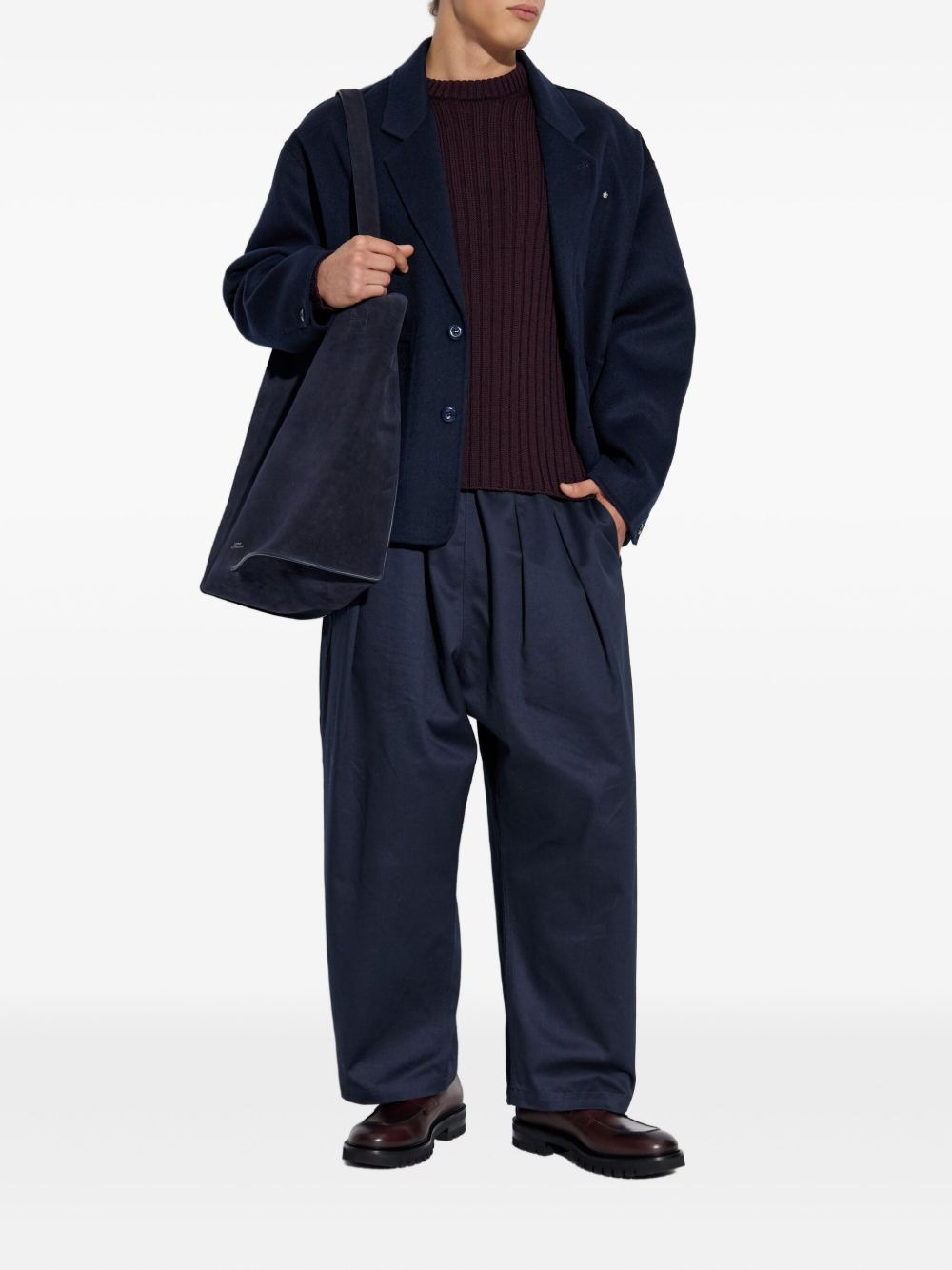 three-button patch-pocket cardigan - 2