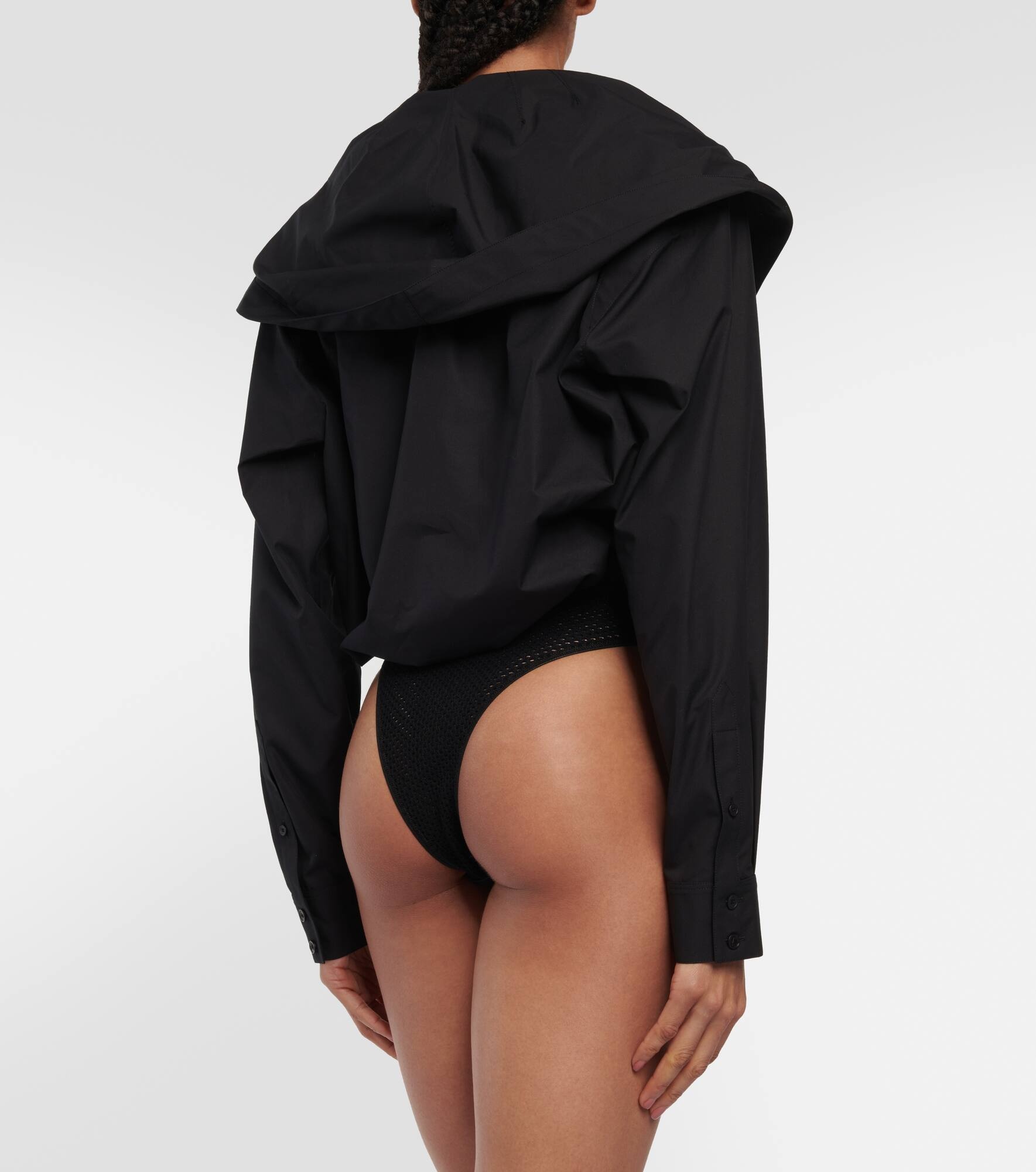 Hooded cotton bodysuit - 4