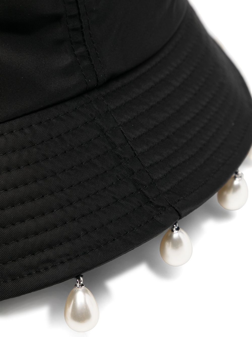 ☆25SS☆Pearl Embellished Bucket Hat/KIMHEKIM☆ KIMHĒKIM pearl-embellished bucket hat | REVERSIBLE