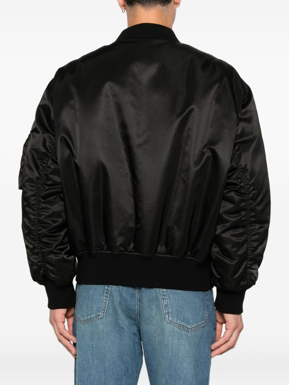 Saint Laurent Men Nylon Bomber Jacket - 2