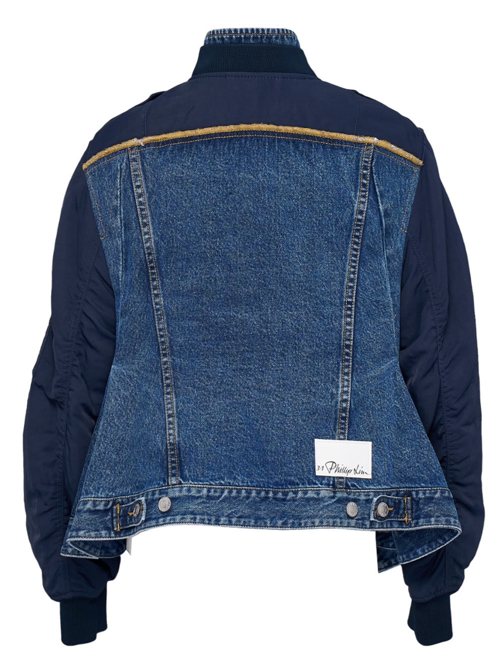 【3.1 Phillip Lim】ハイブリッドデニムフライトジャケット 3.1 Phillip Lim Hybrid Denim Flight Jacket | club21 | REVERSIBLE