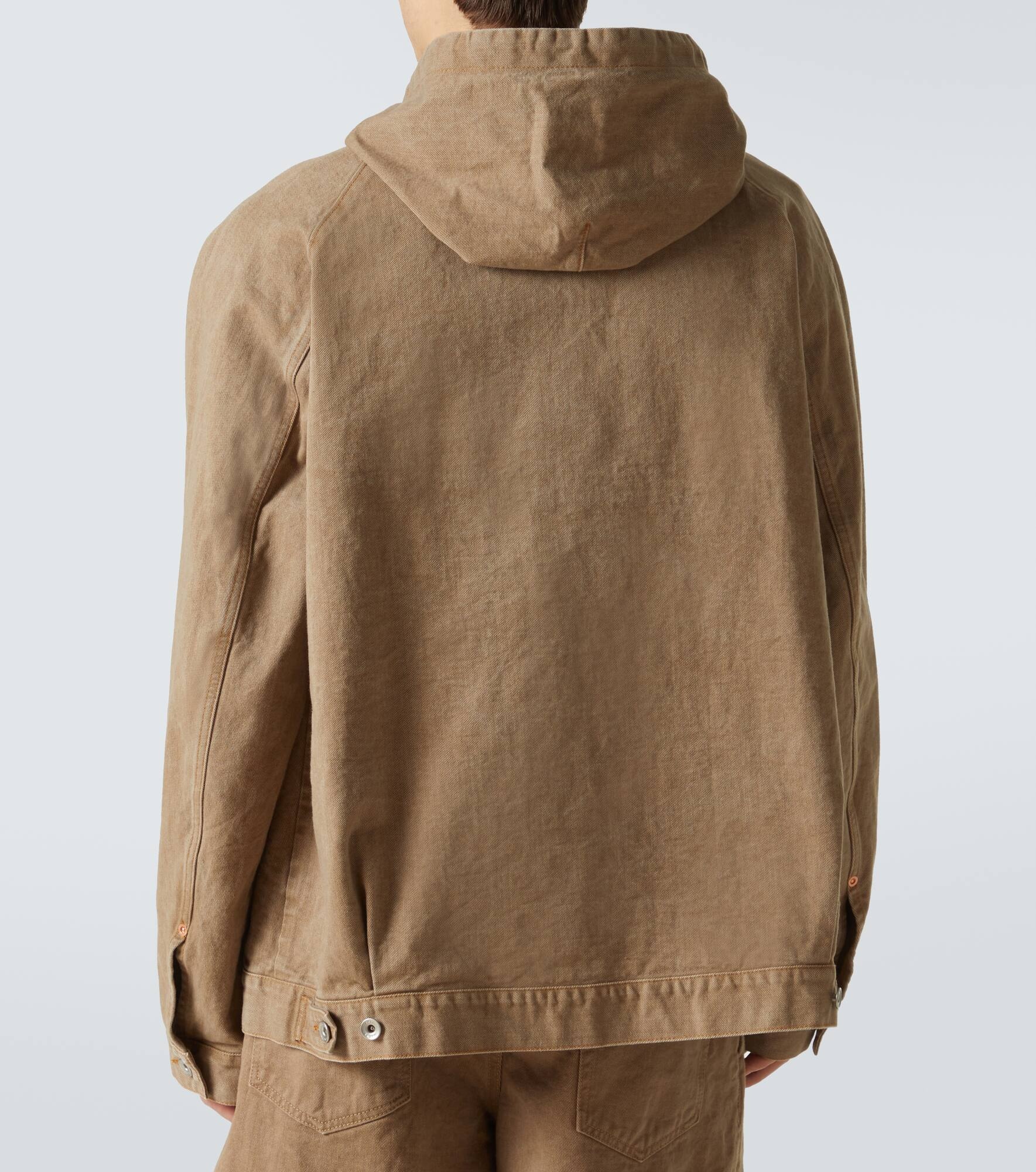 Hooded denim jacket - 4