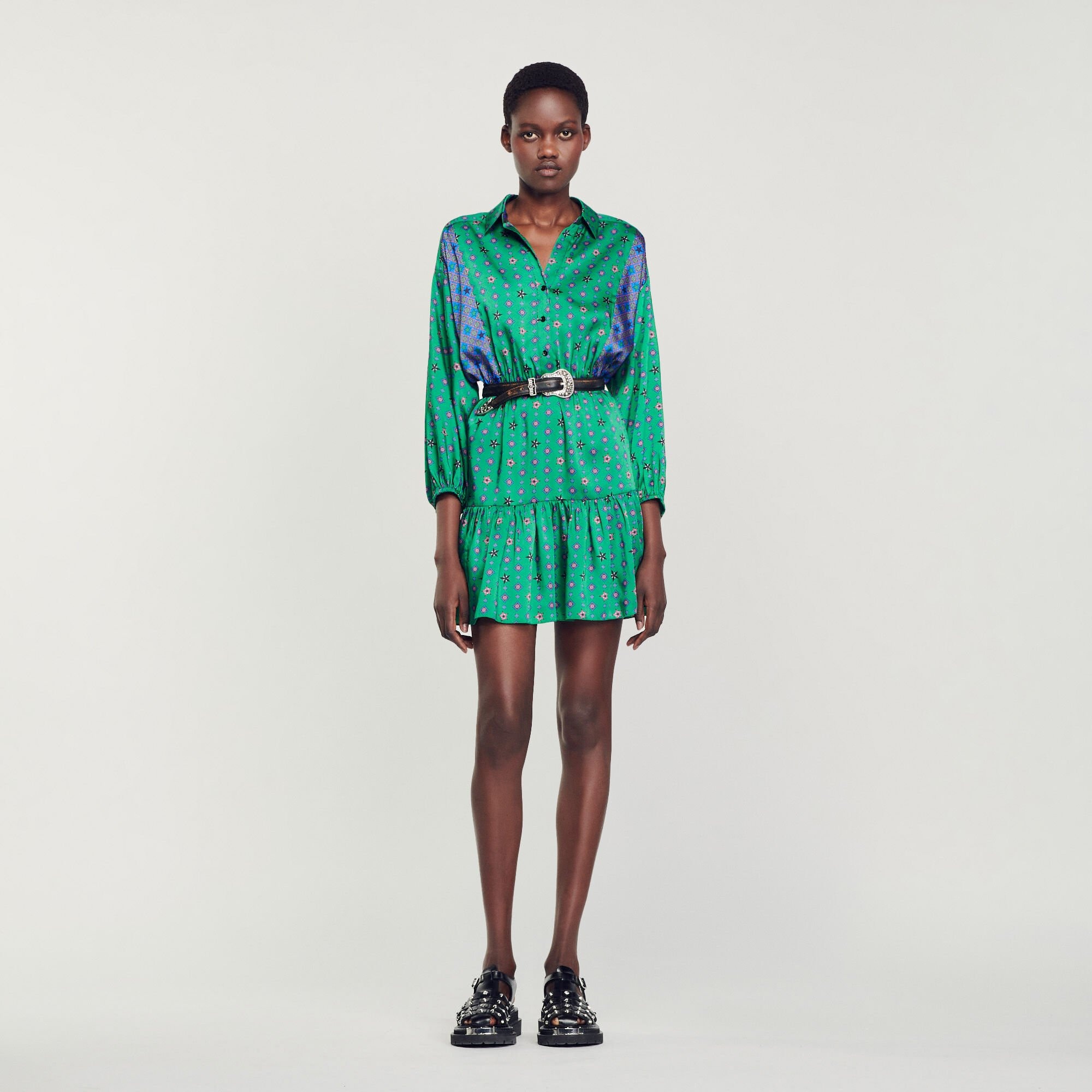 PRINTED SHIRT DRESS - 2