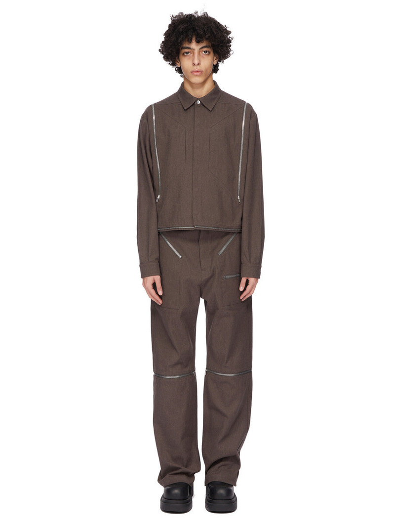 Rick Owens Brown Concordians Heizer Long Coat outlook