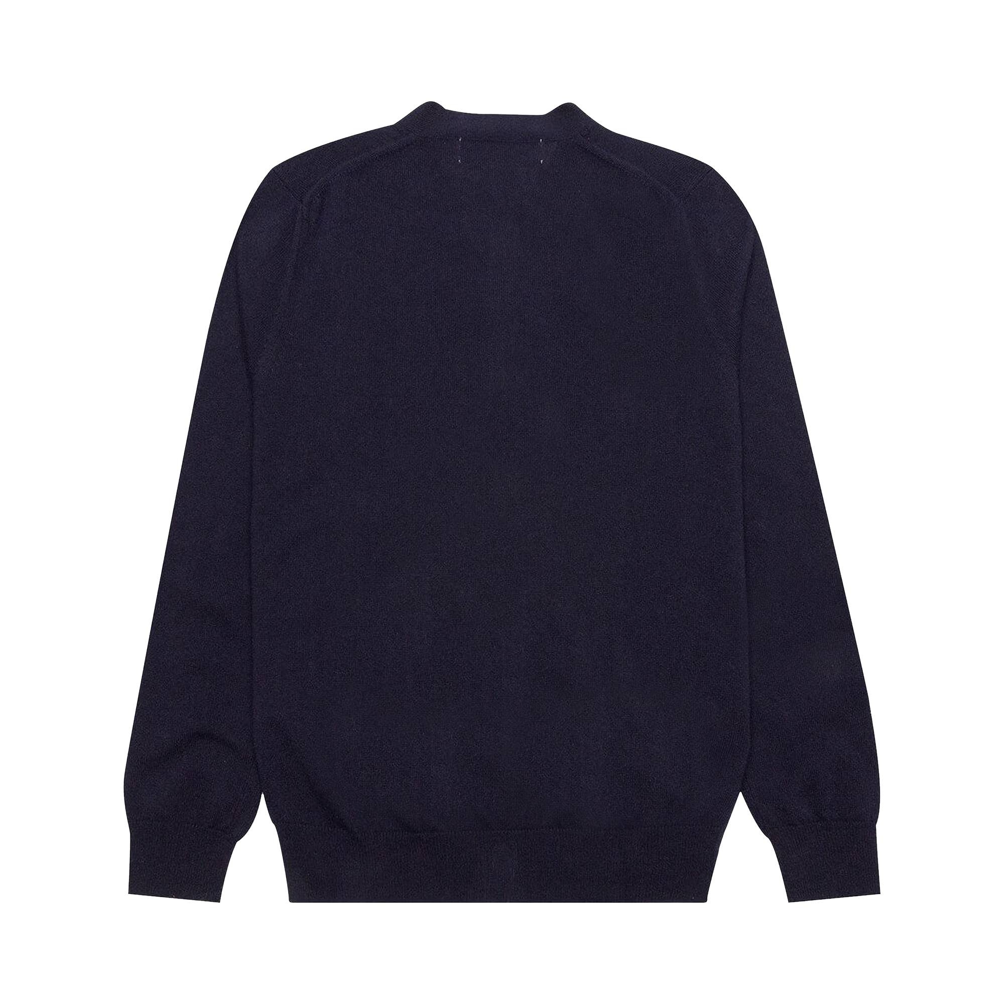 Comme des Garçons PLAY Double Heart Cardigan 'Navy' - 2