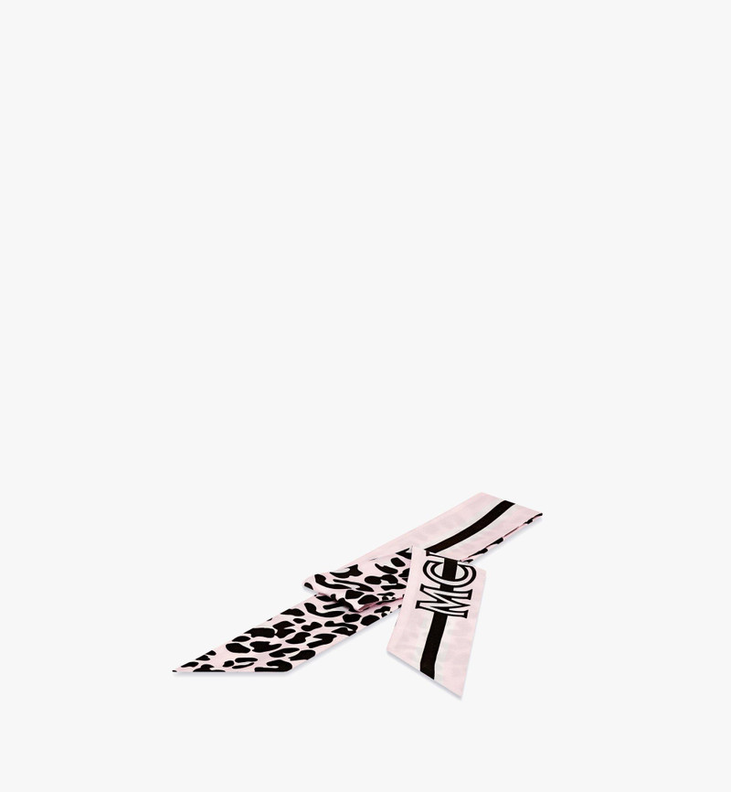 MCM Leopard Print Petite Silk Scarf outlook