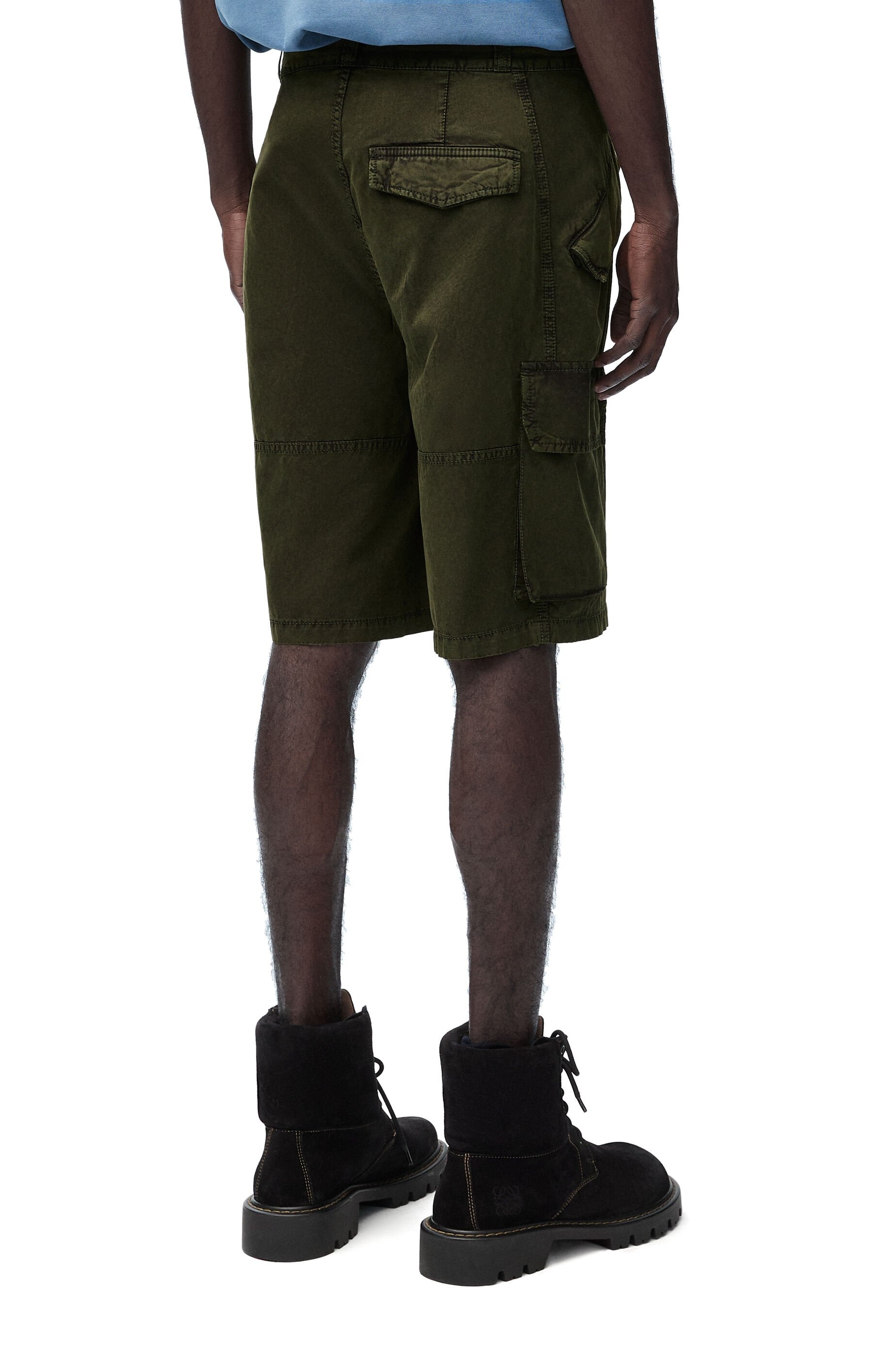 Cargo shorts in technical cotton - 4