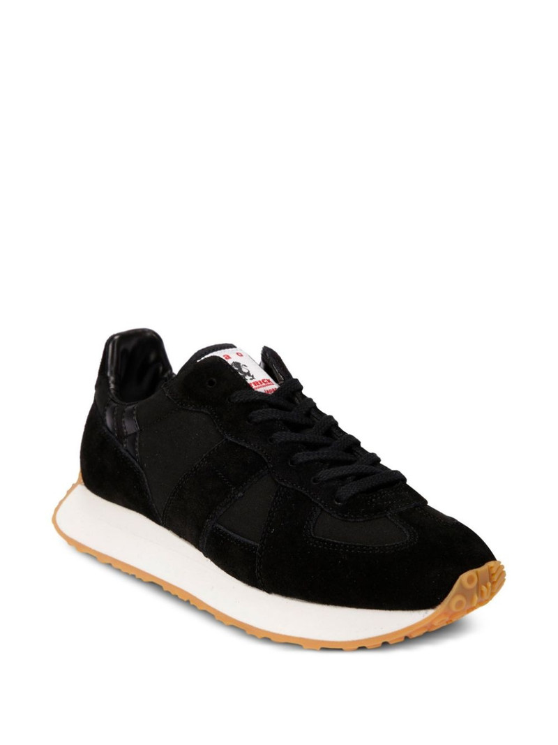 Comme Des Garçons logo-patch lace-up trainers outlook