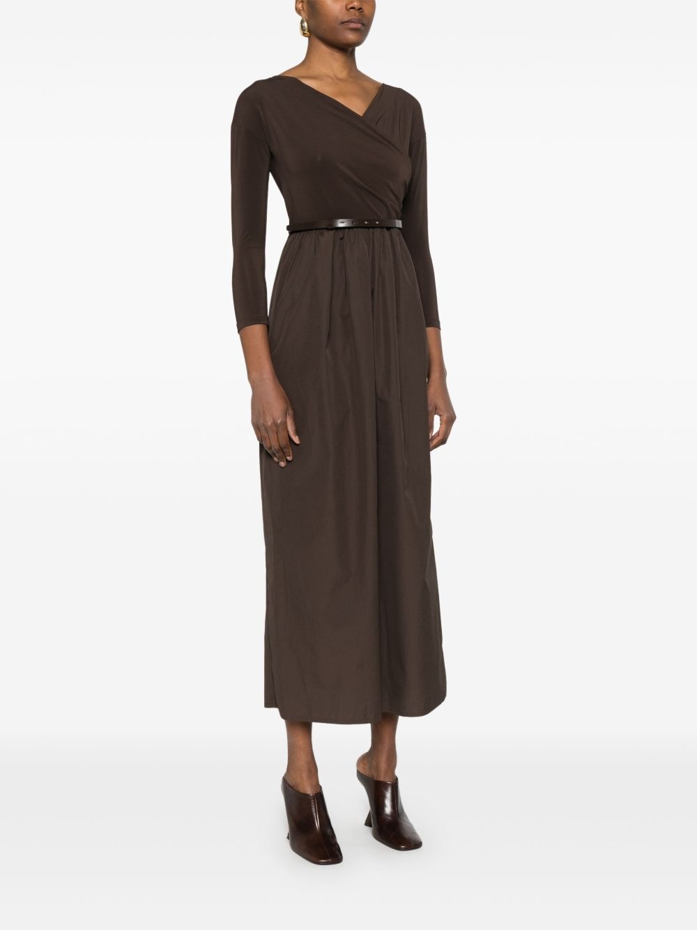 ワンピース Max Mara Kaiser Long Dress Kaiser belted maxi dress in brown - Max Mara | Mytheresa