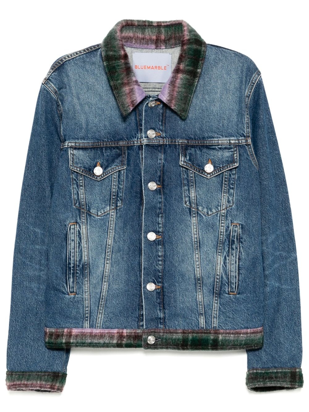 button-up denim jacket - 1