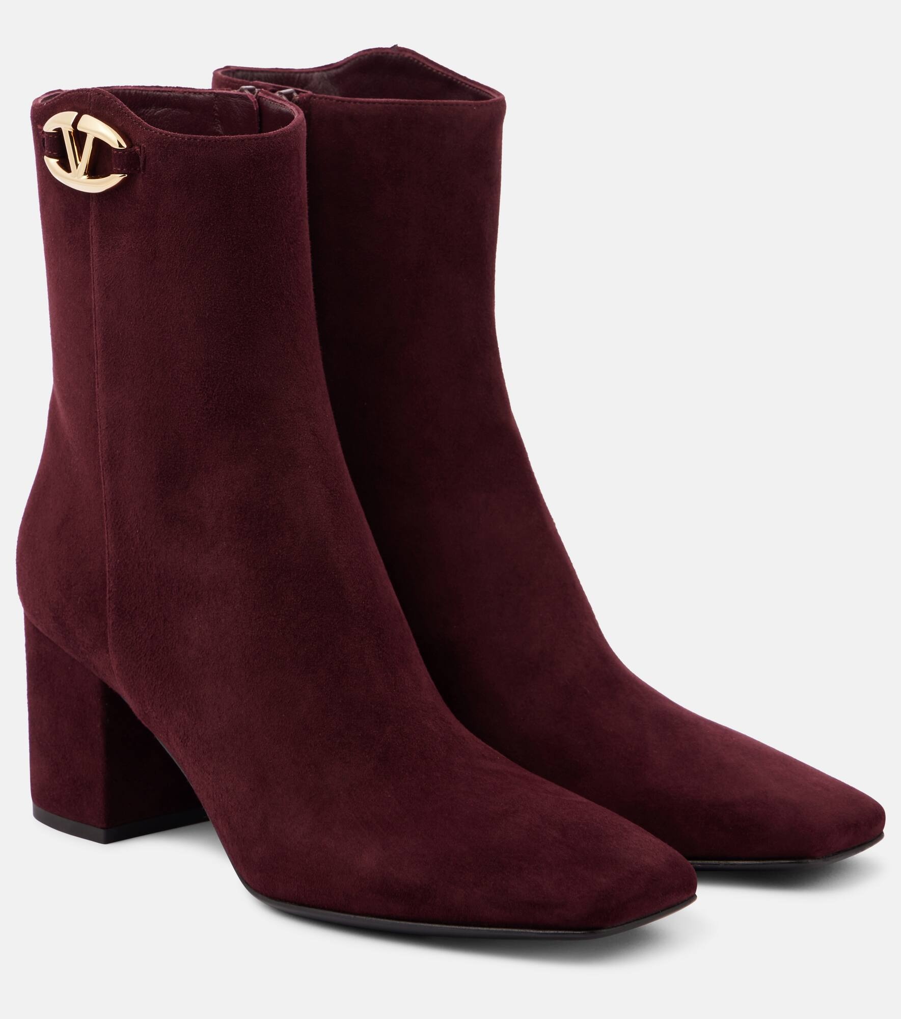 VLogo The Bold Edition suede booties - 1