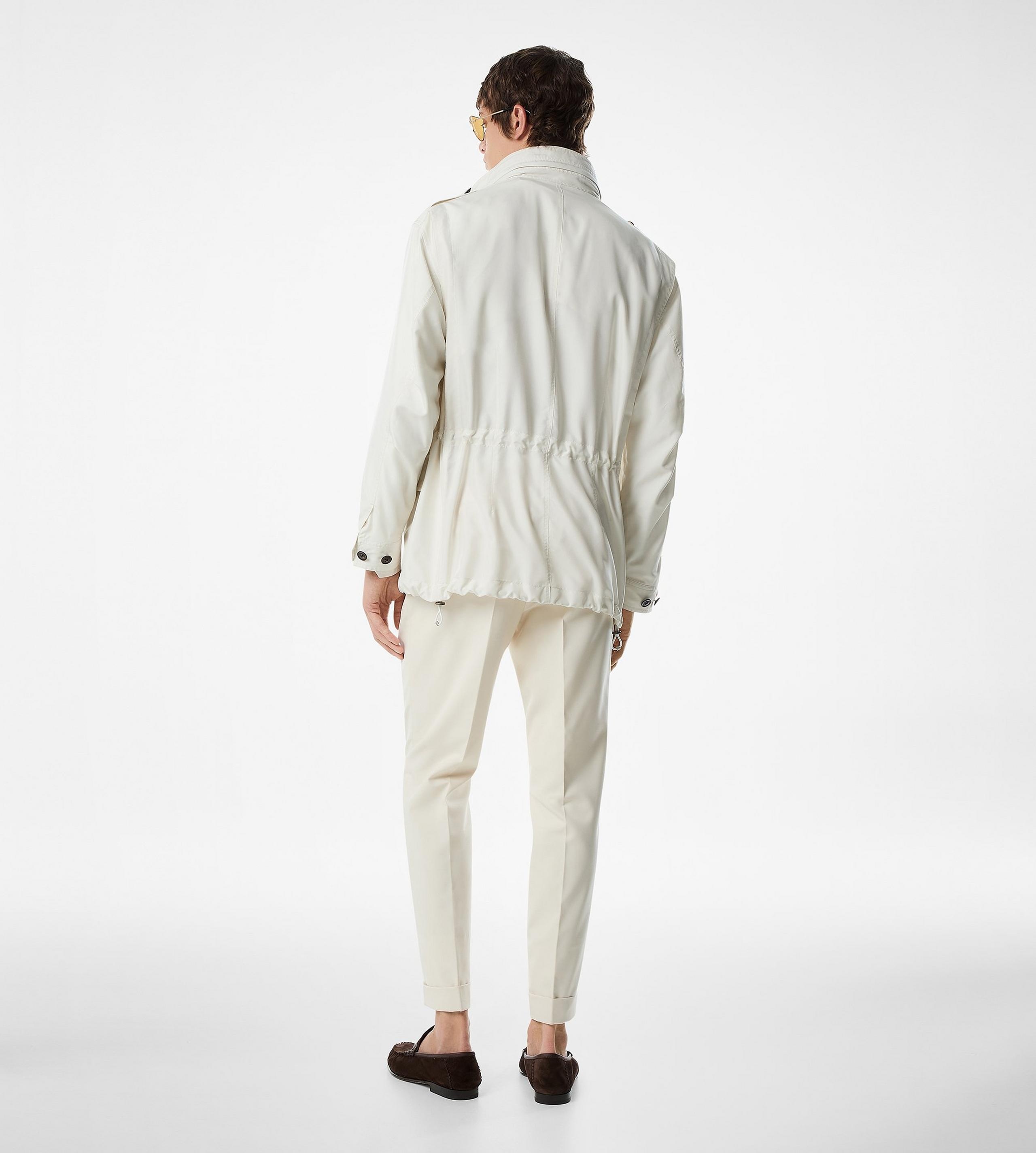 WASHED SILK POPLIN FIELD JACKET - 4