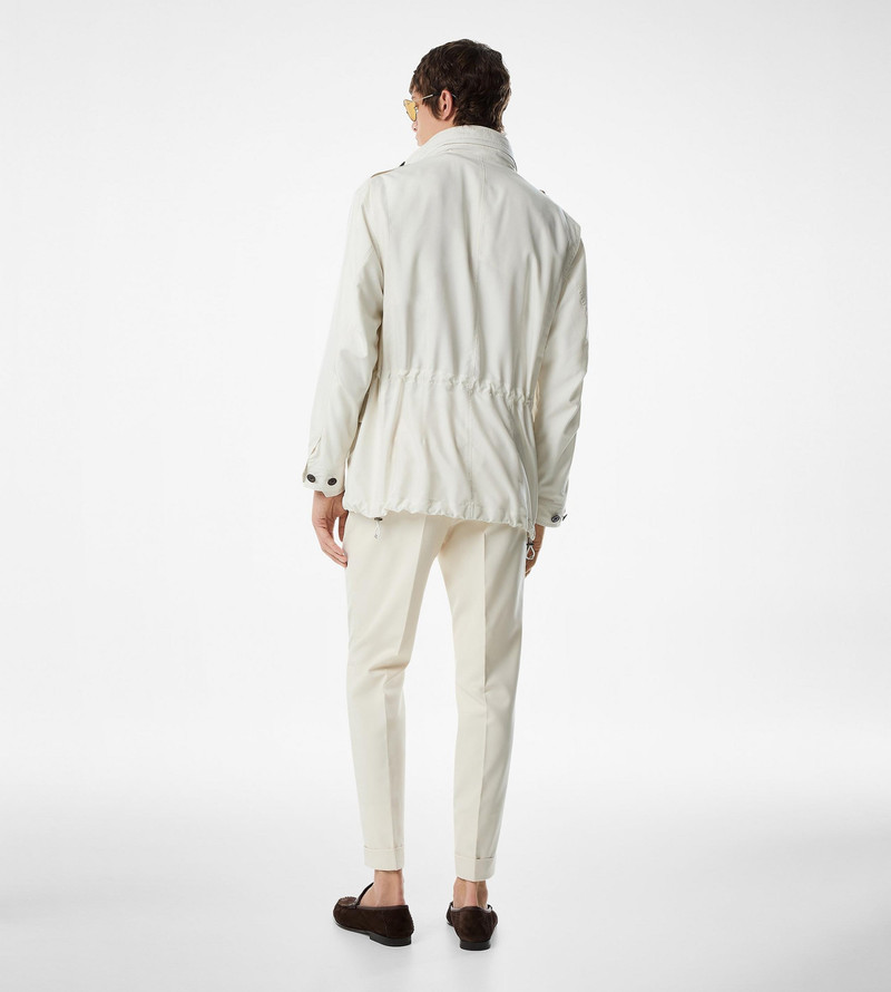 WASHED SILK POPLIN FIELD JACKET 4