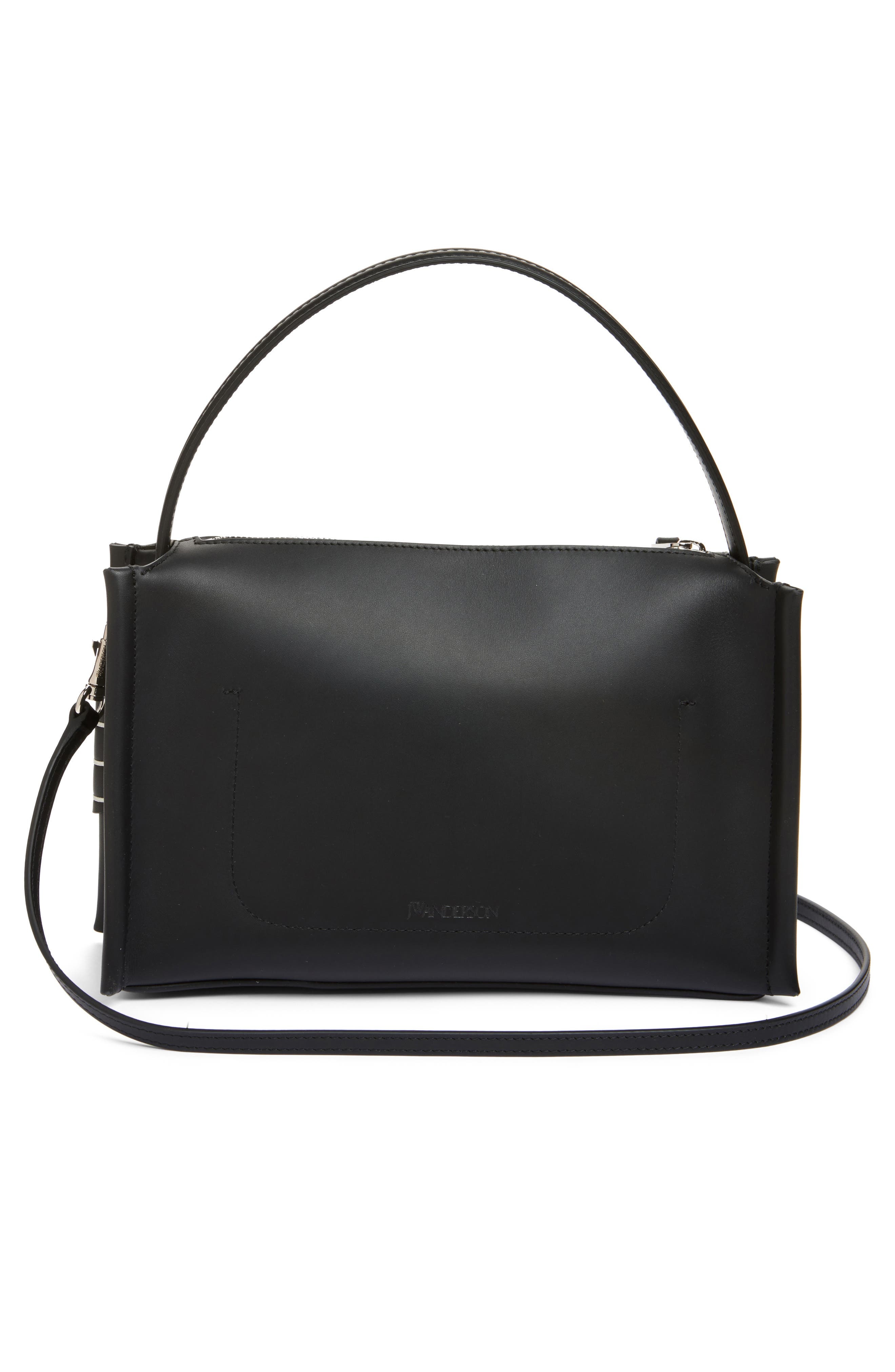JW Anderson Loafer Leather Top Handle Bag in Black at Nordstrom - 4