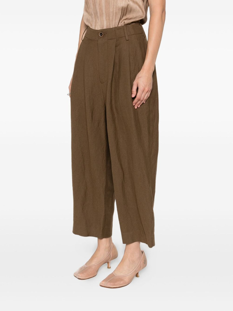 pleated cropped trousers 3