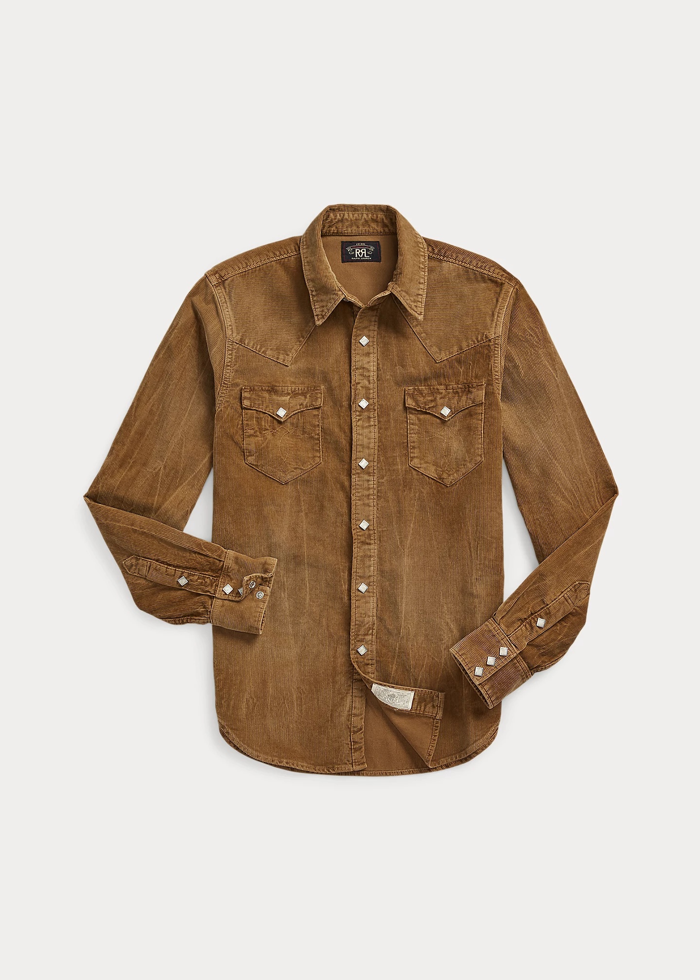 Slim Fit Corduroy Western Shirt - 1