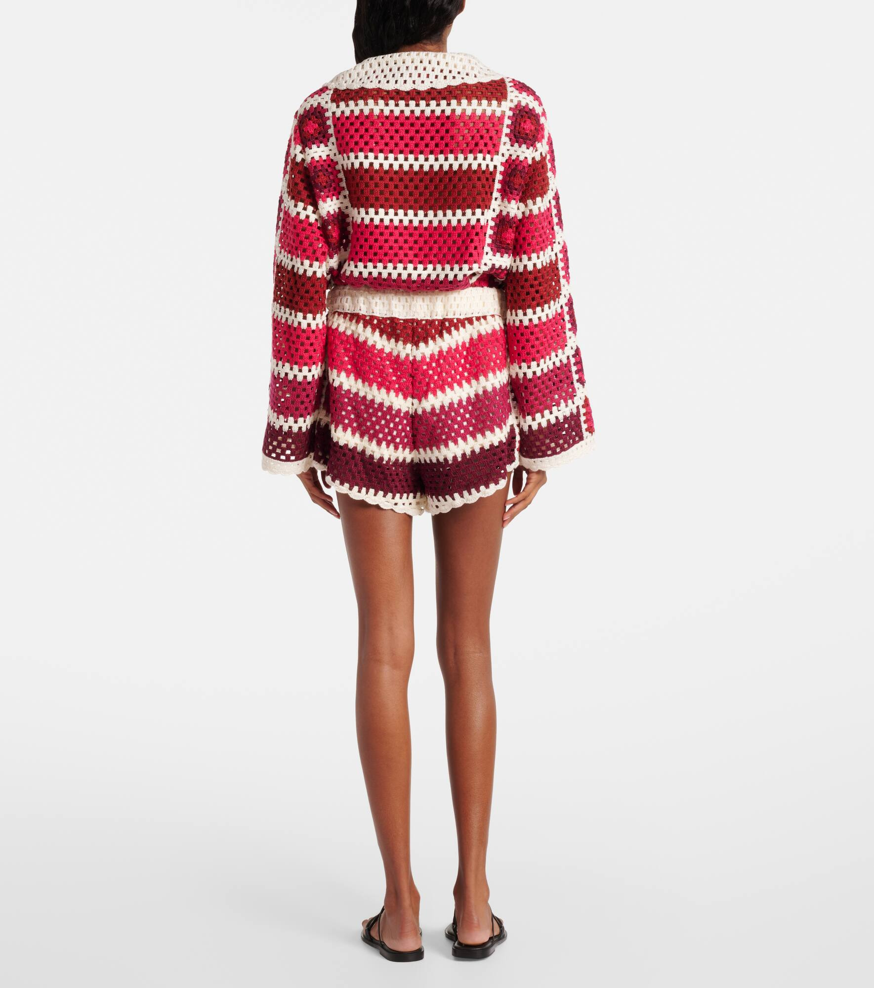 Crochet striped shorts - 3