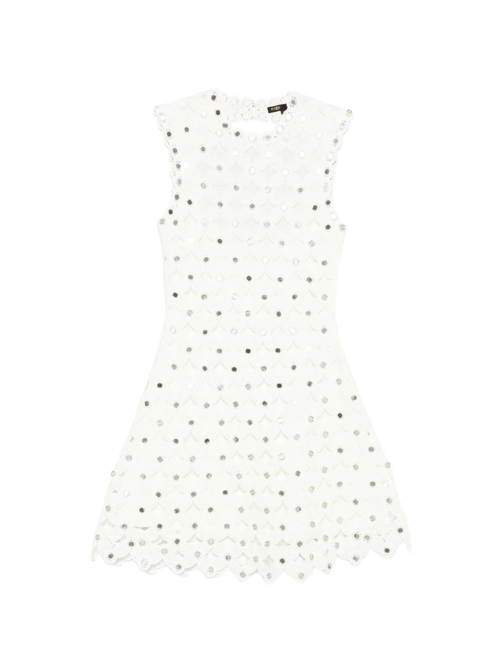 scallop sequins mini dress - 1