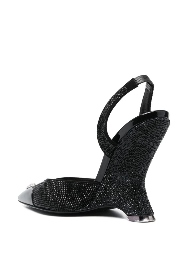 Decollete 105mm crystal-embellished pumps 3