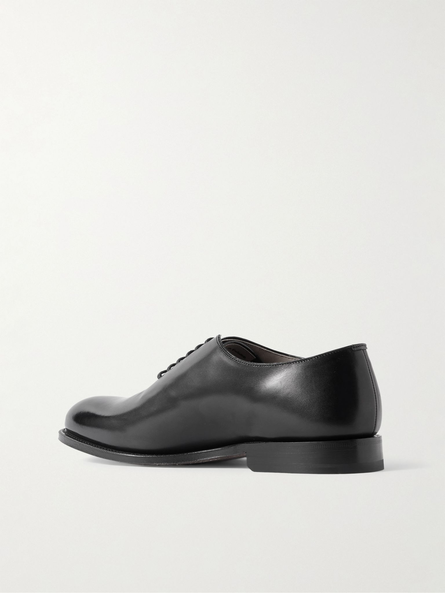 Oldford Leather Oxford Shoes Black - 4