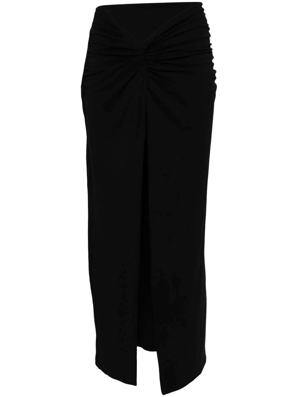 twist-detailed maxi skirt - 1
