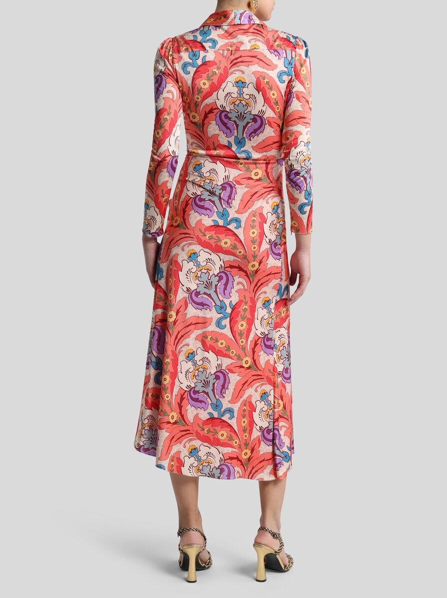 ASYMMETRIC PRINTED JERSEY DRESS - 4