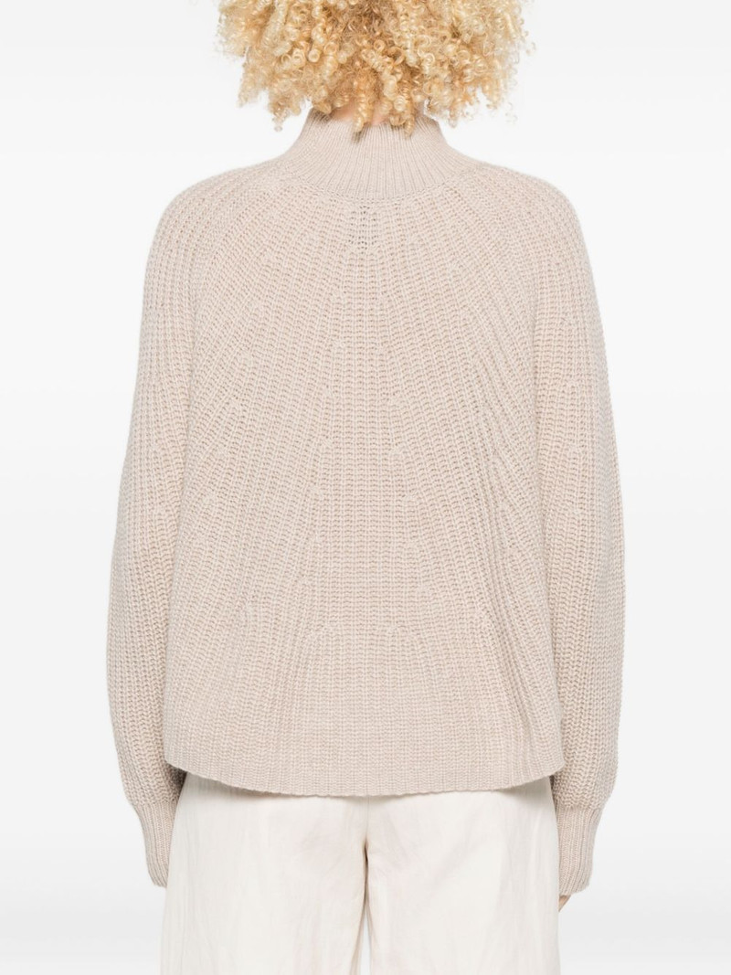 high-neck ribbed-knit sweater 4