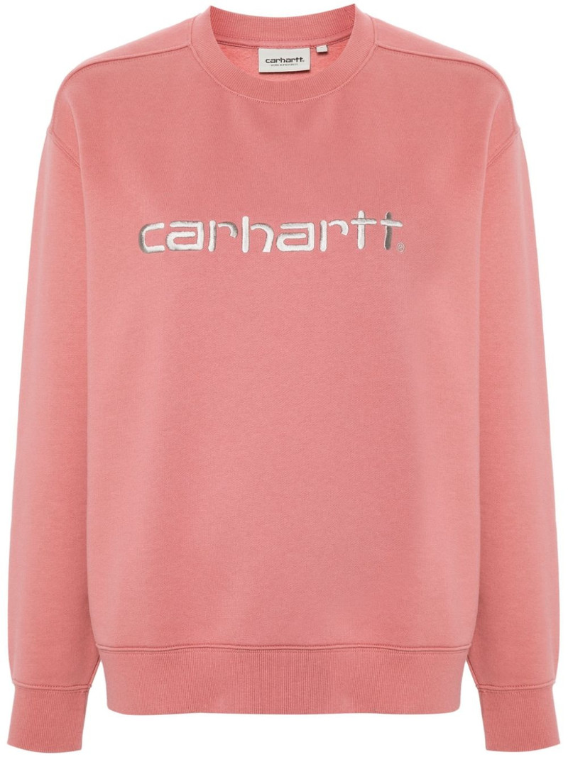 logo-embroidered sweatshirt 1