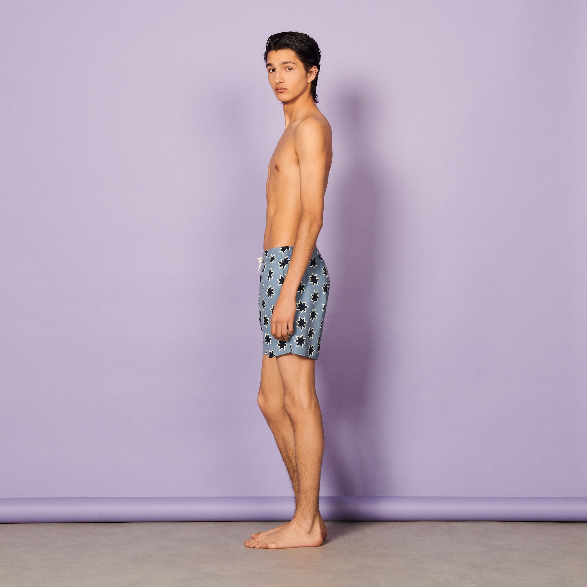 Floral print swim shorts - 4