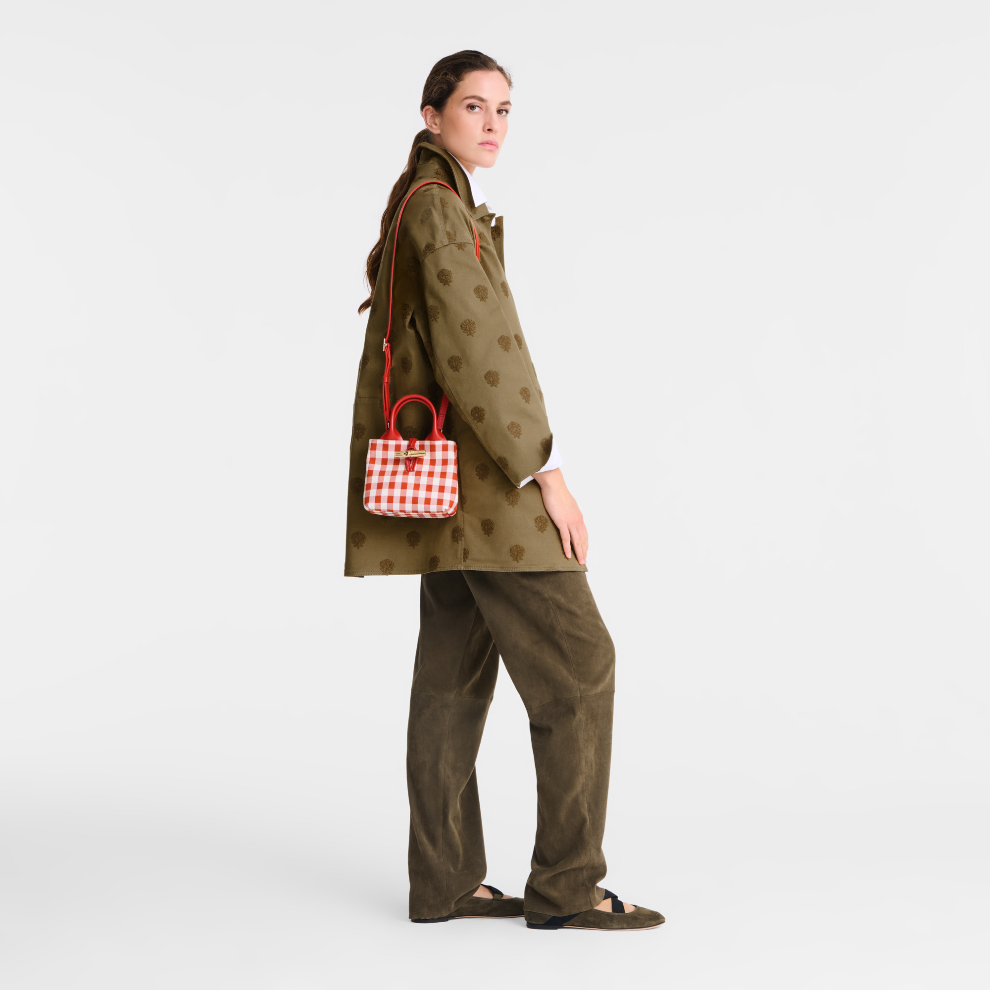 Le Roseau XS Handbag Bark - Canvas - 2