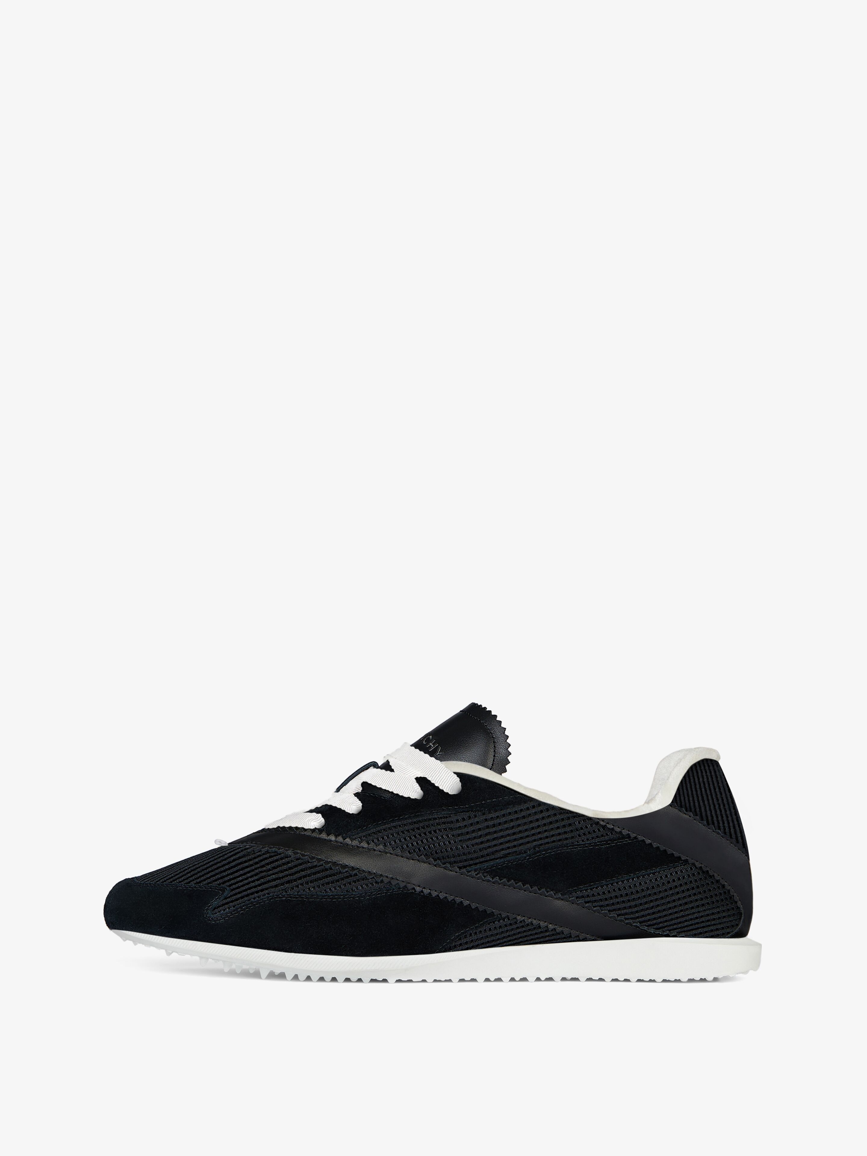 RUNNER SNEAKERS IN MESH, SUEDE AND LEATHER - 3