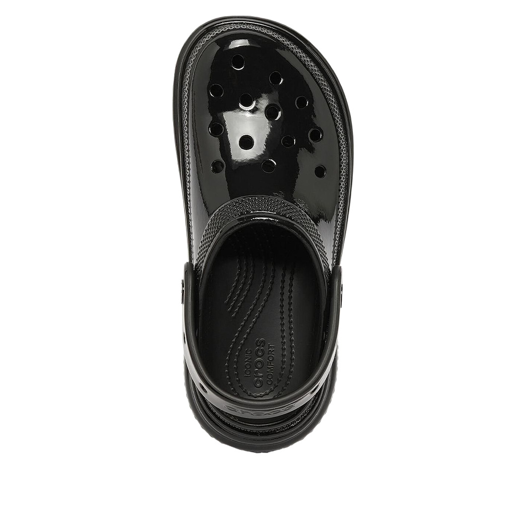 (WMNS) Crocs Stomp High Shine Clog 'Black' 209568-001 - 2