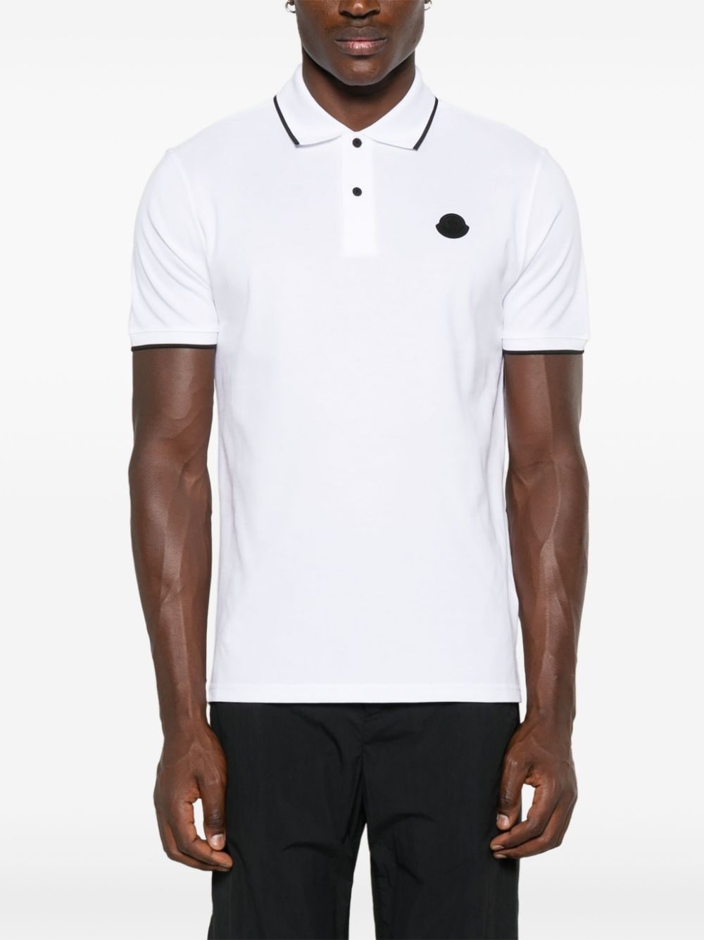 rubberised-logo polo shirt - 3