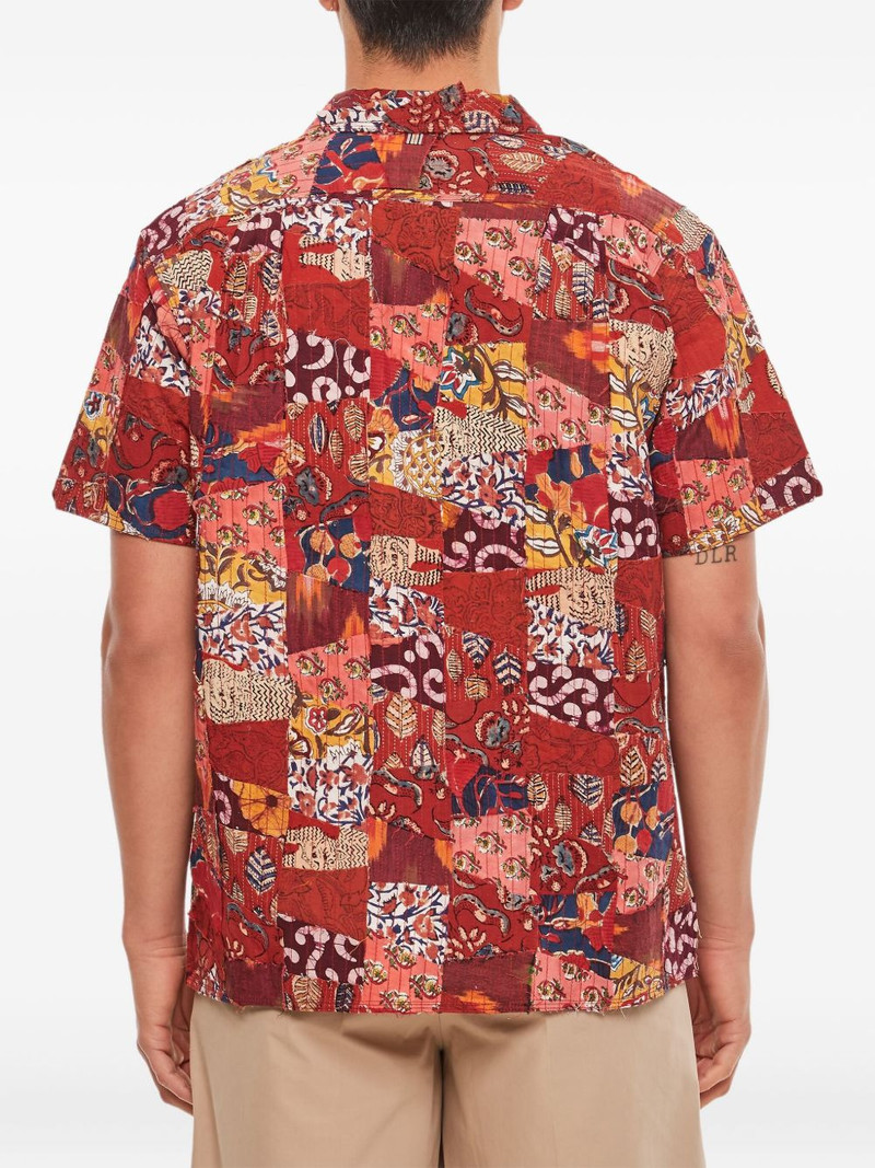 patchwork button-closure shirt 3