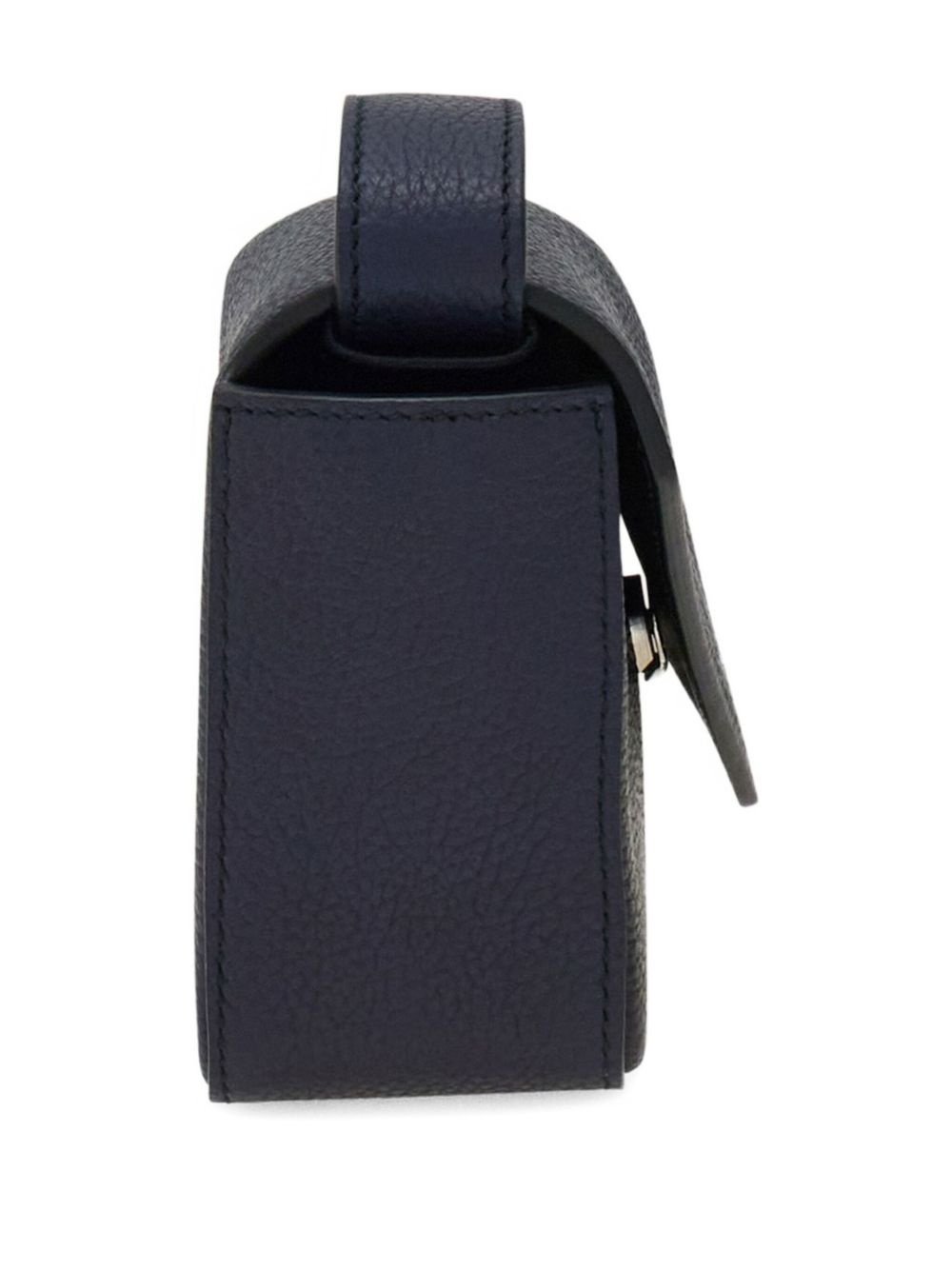 colour-block leather shoulder bag - 4