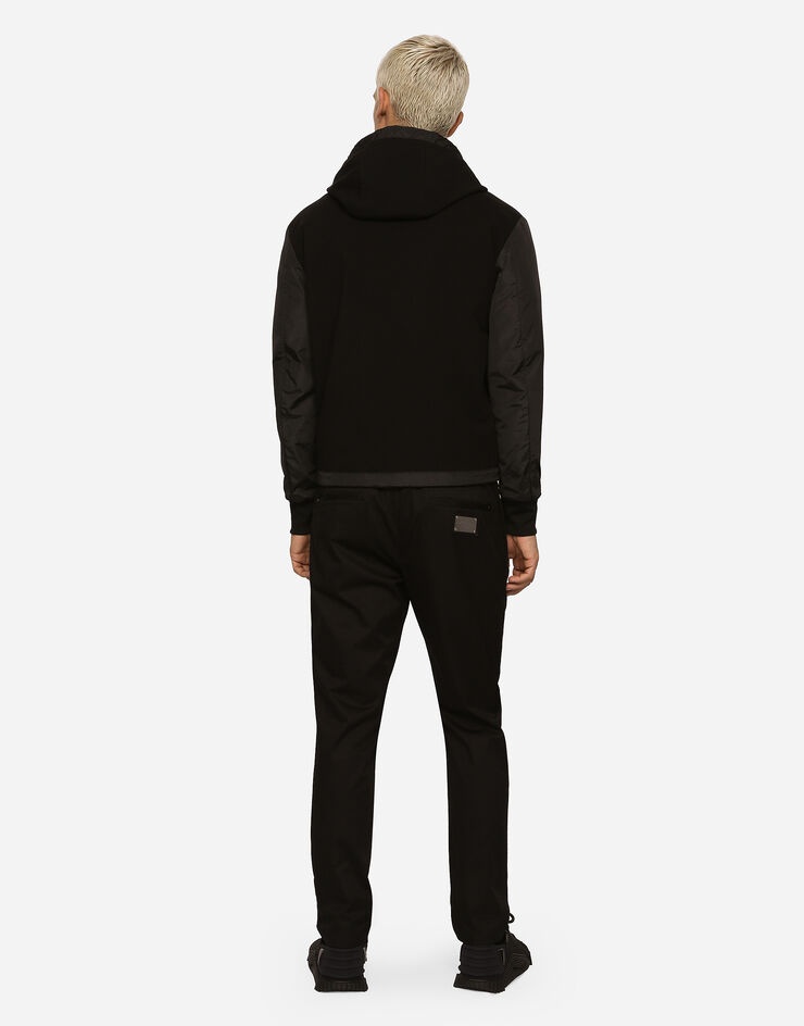Stretch cotton jogging pants with tag - 2