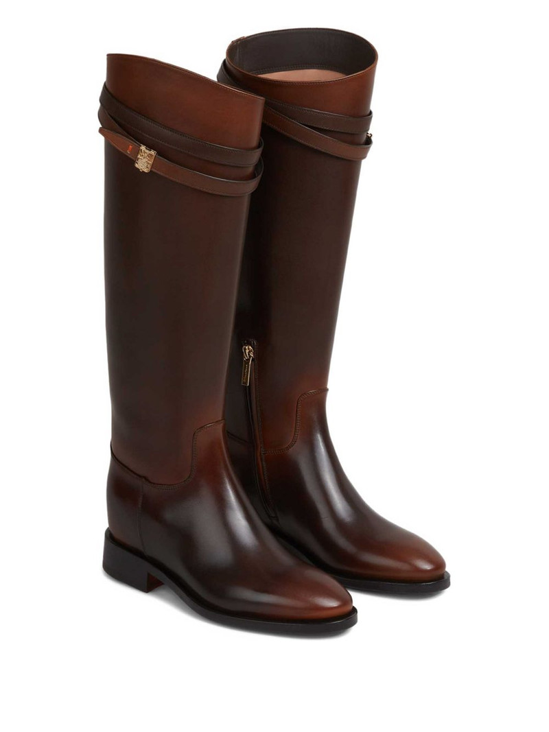 Santoni Hermione strap boots outlook