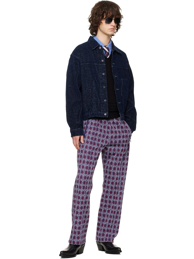 NEEDLES Purple & Burgundy Flower Track Pants outlook