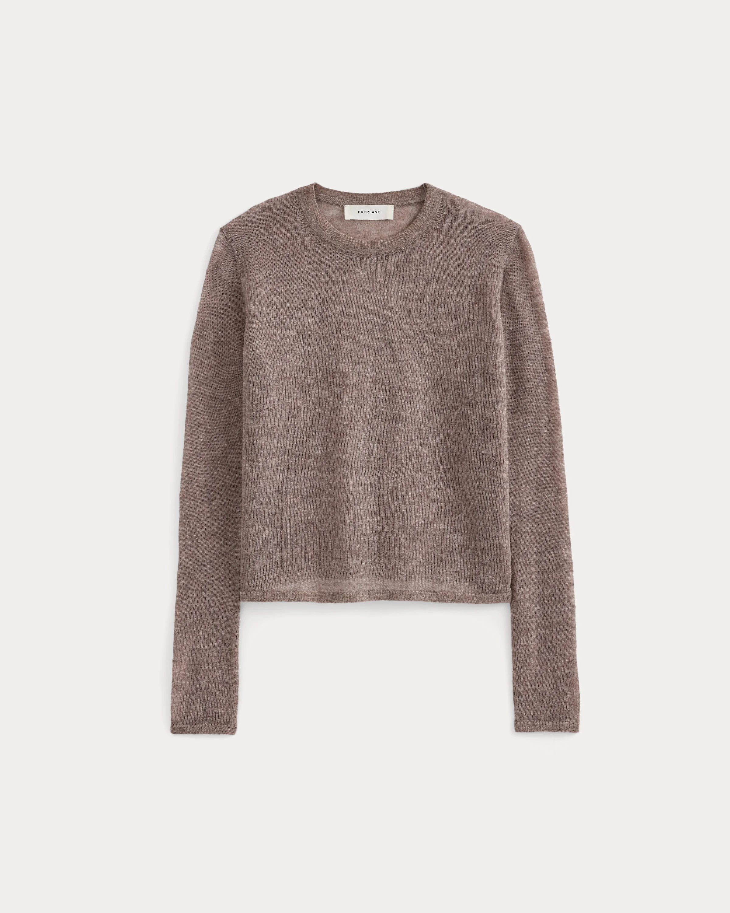 AIR ALPACA LONG-SLEEVE SLIM CREW - 1