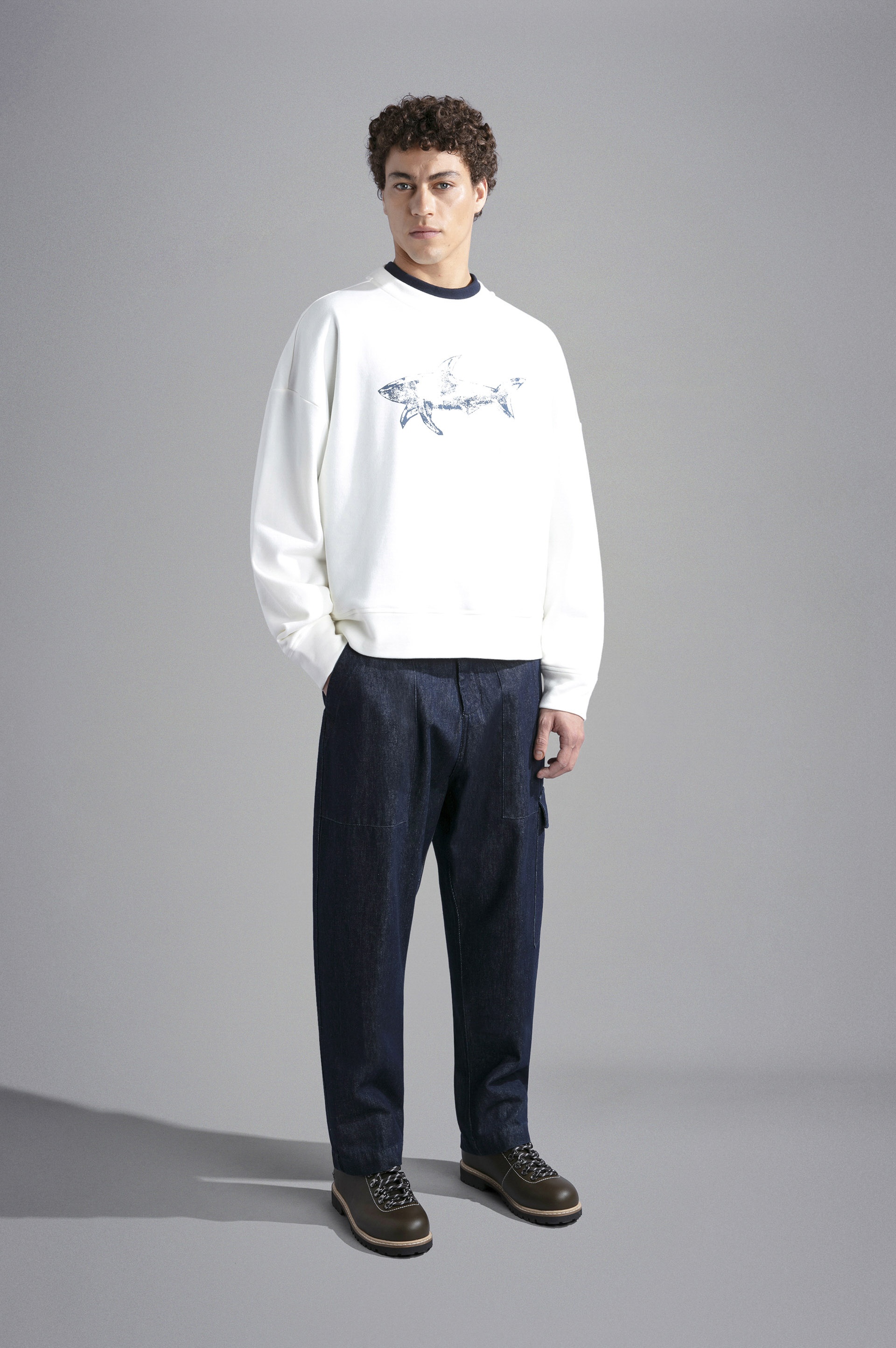 DENIM CARGO TROUSERS - 2