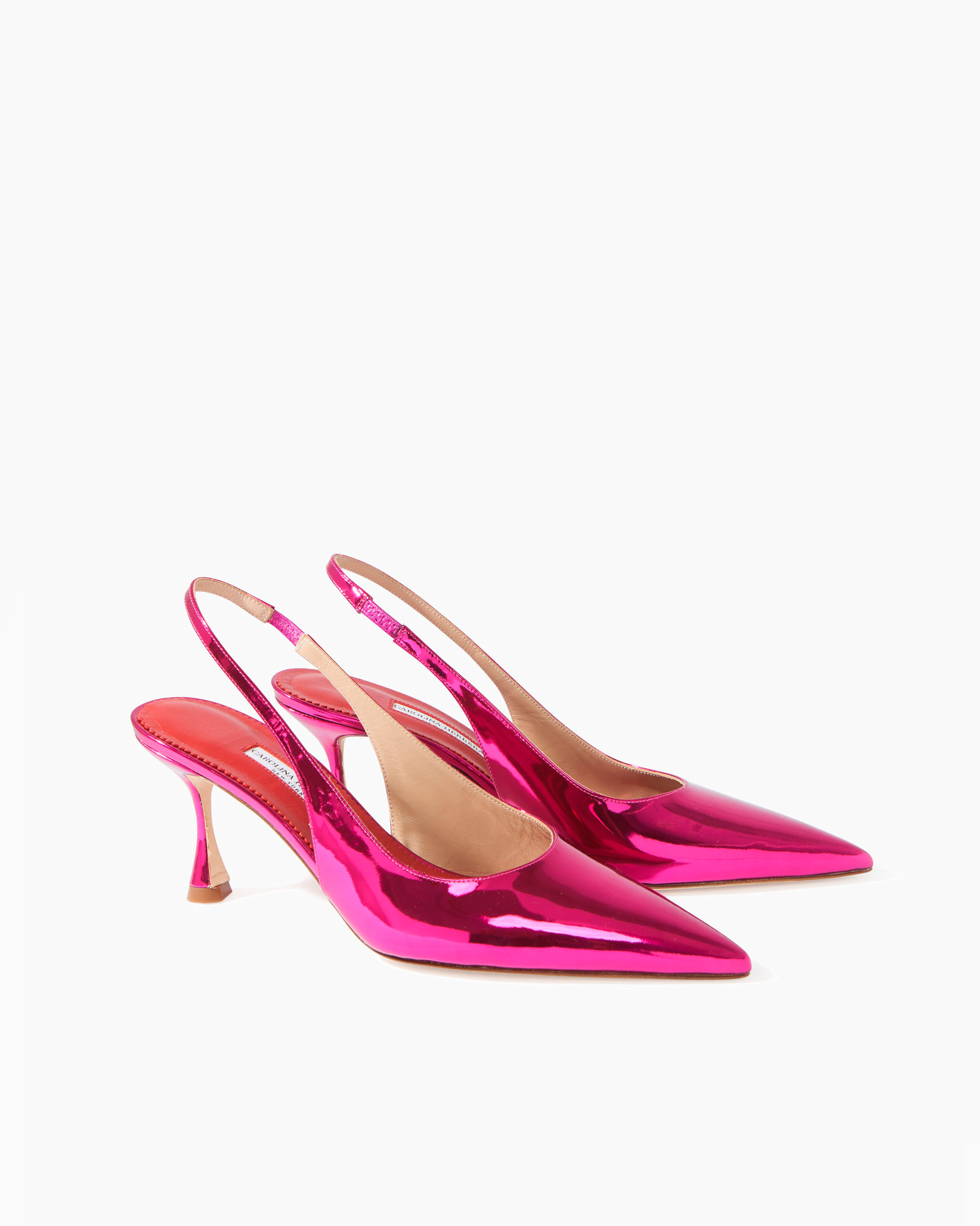 Kitten Heel in Metallic Patent Leather - 2