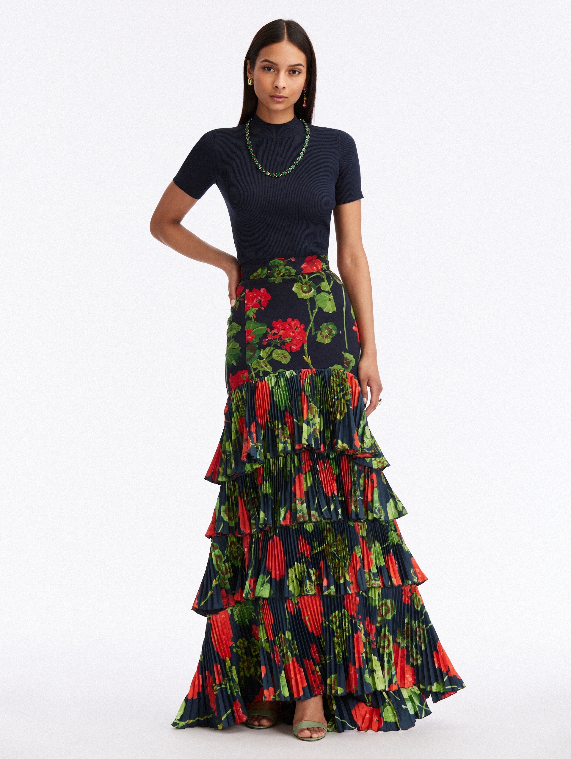 GERANIUM TIERED MAXI DRESS - 1