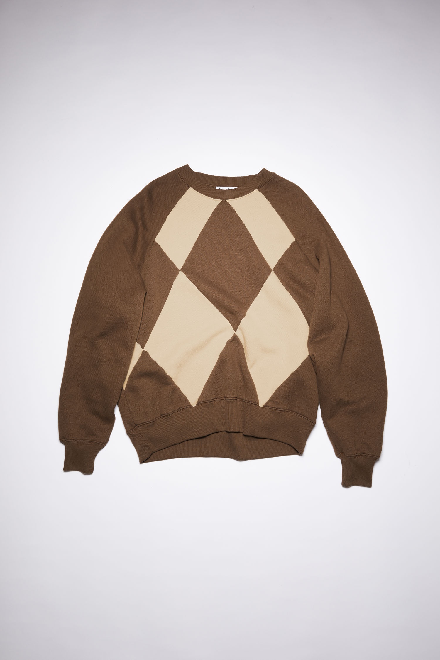 Argyle sweatshirt - Chocolate brown - 4