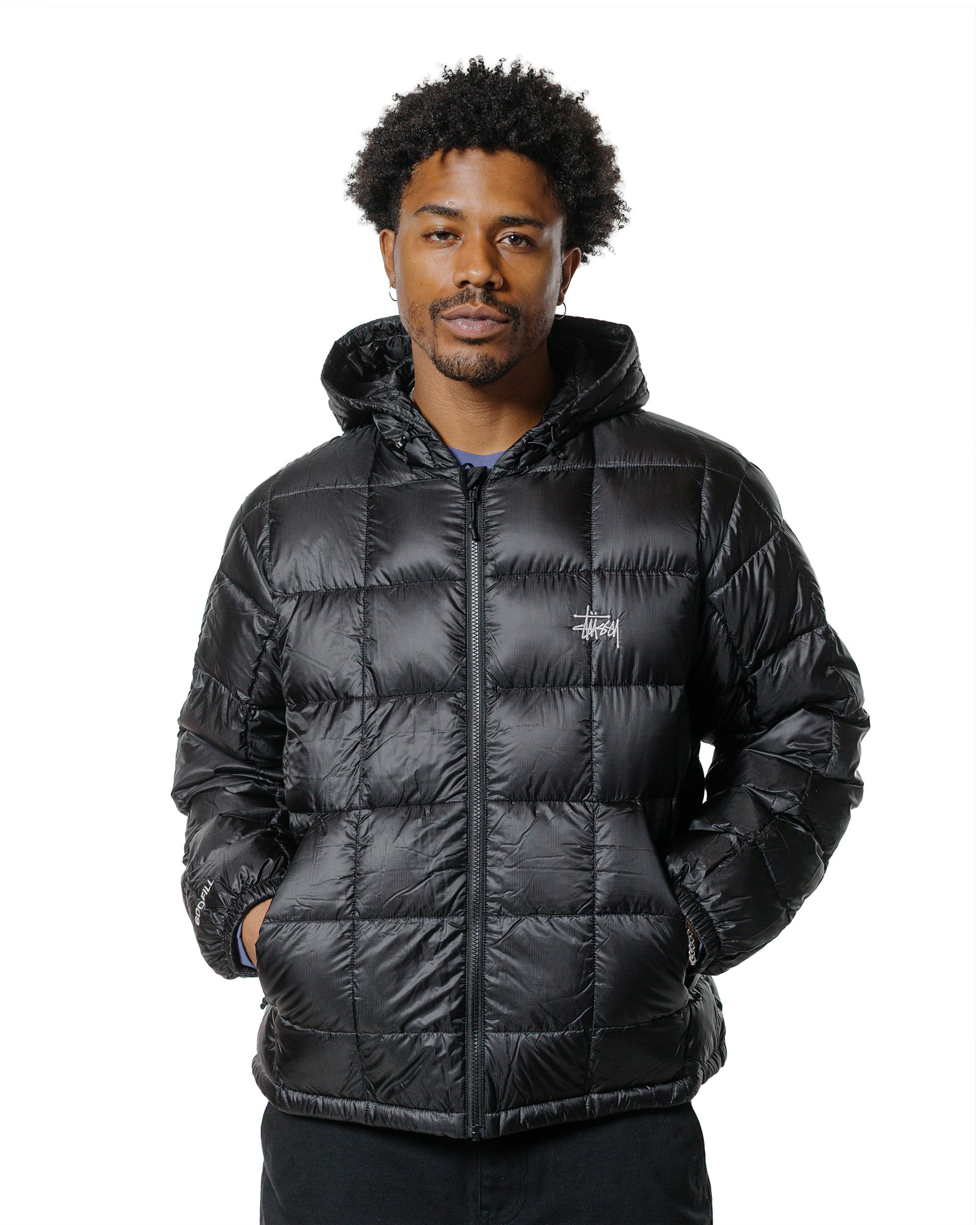 Stüssy Midweight Hooded Puffer Black - 2