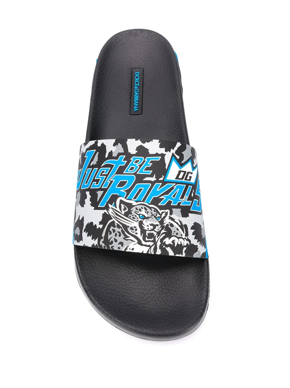 Jungle Sport print beachwear slides - 4