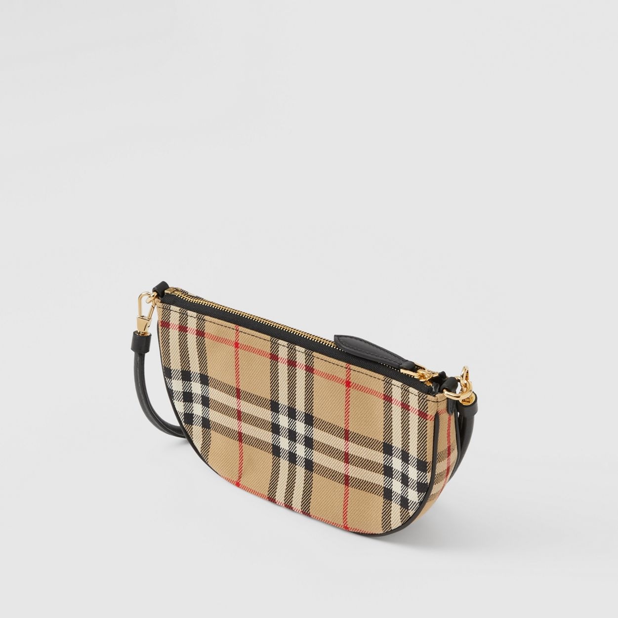 Vintage Check Cotton Olympia Pouch - 4