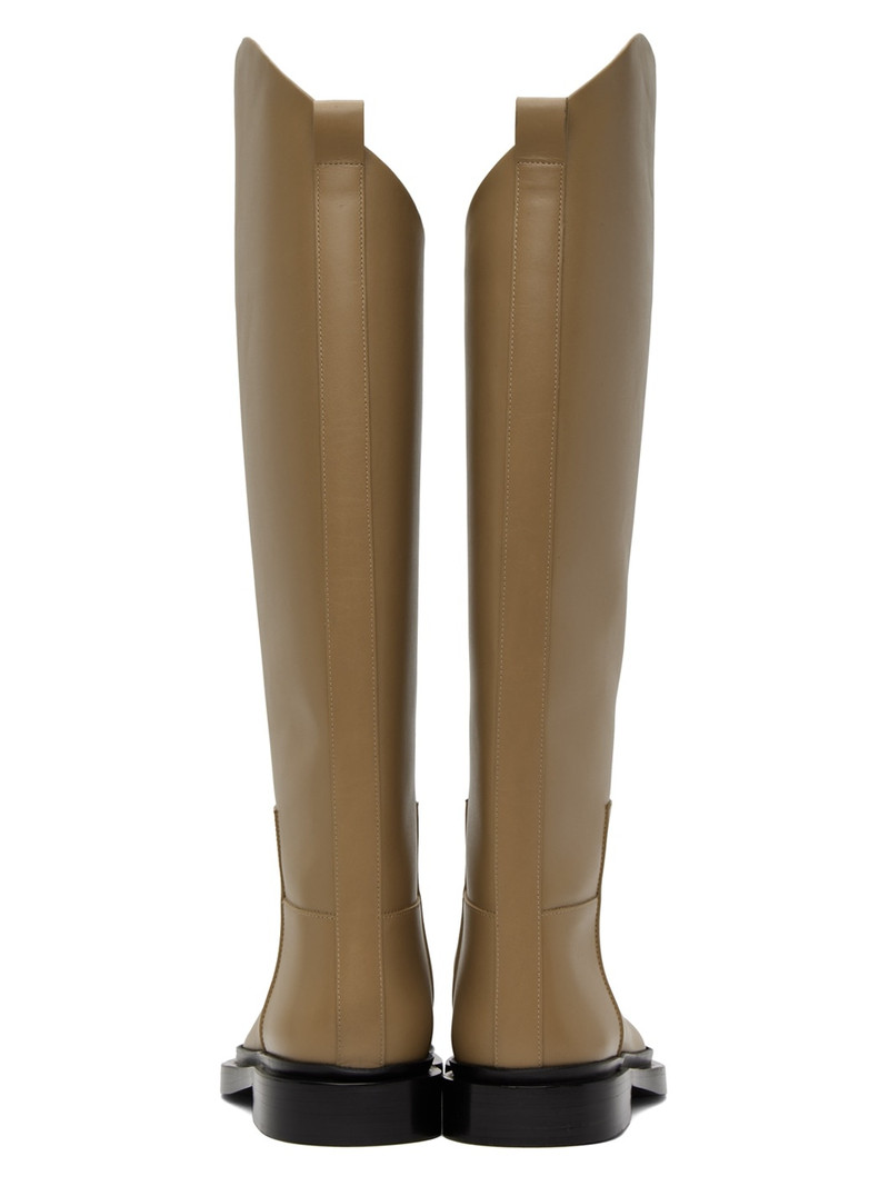 Tan Asymmetric Boots 2