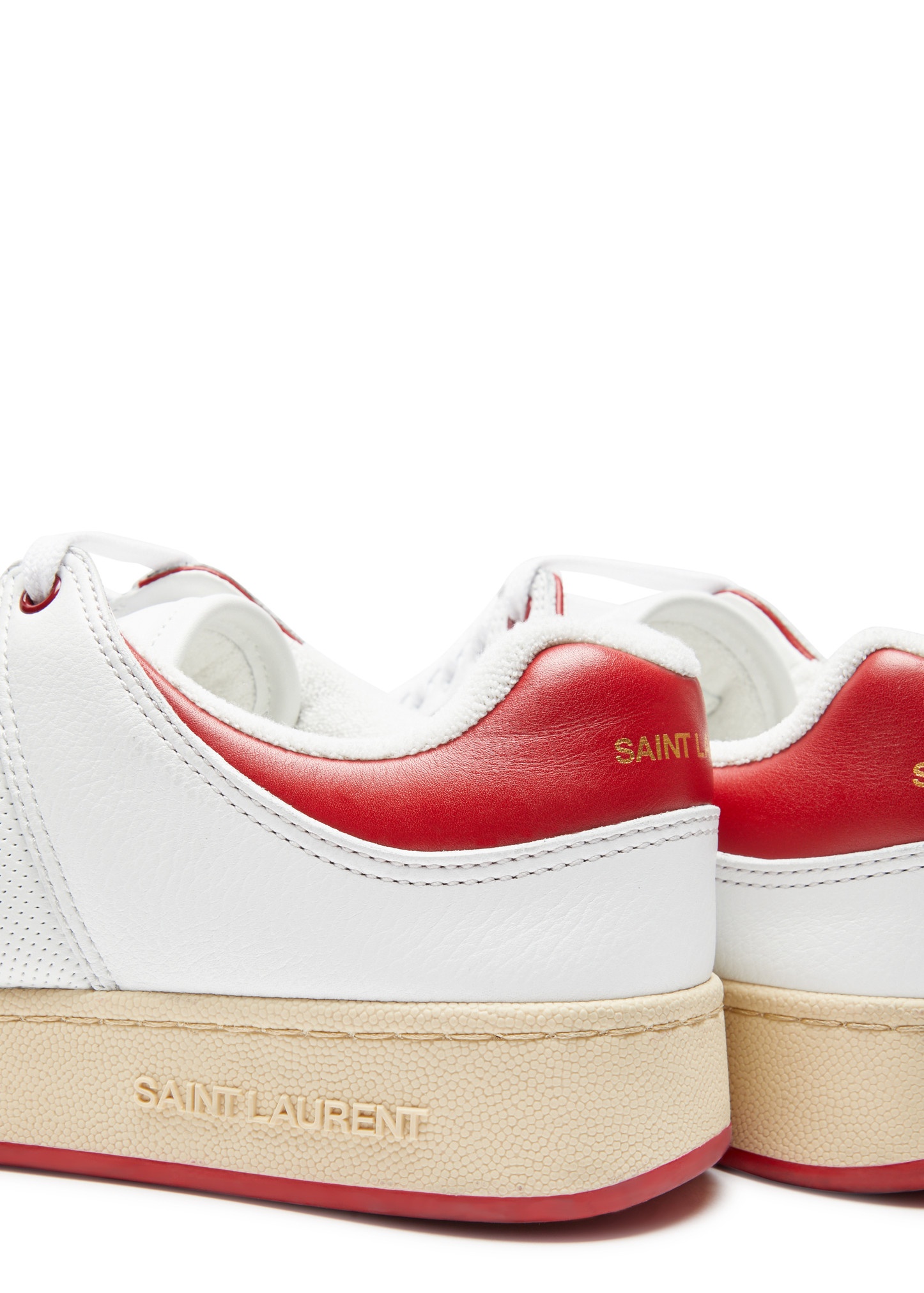 SL61 panelled leather sneakers - 4